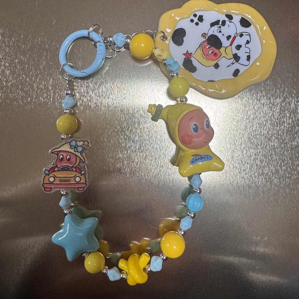 Cute Twinkle twinkle Handmade phone charm Wristlet
